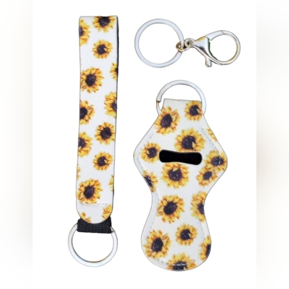 5/$25 Wrist Lanyard Strap Lip Balm Holder Keychain Lipstick Lighter Animal Print - Picture 15 of 16